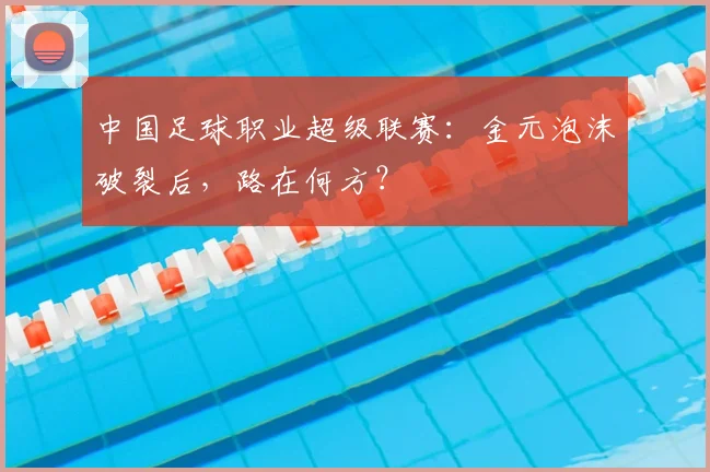 中国足球职业超级联赛：金元泡沫破裂后，路在何方？